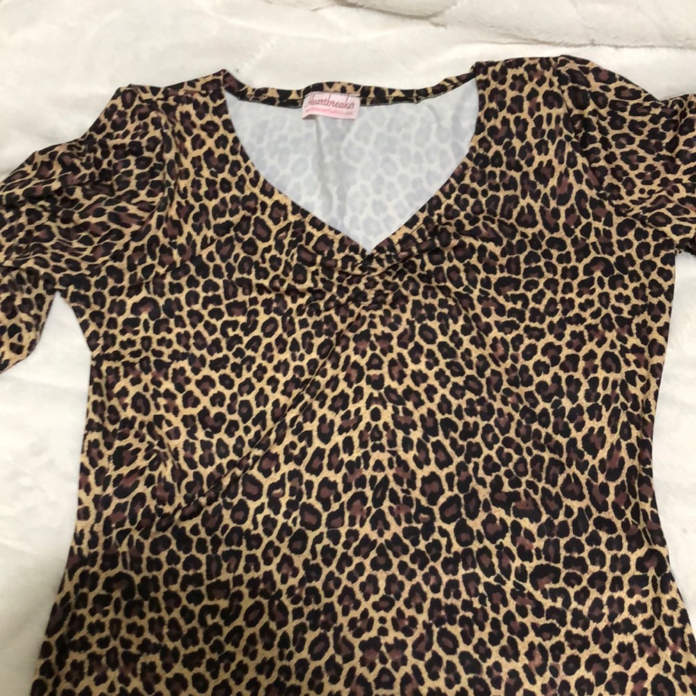 Heartbreaker leopard print top